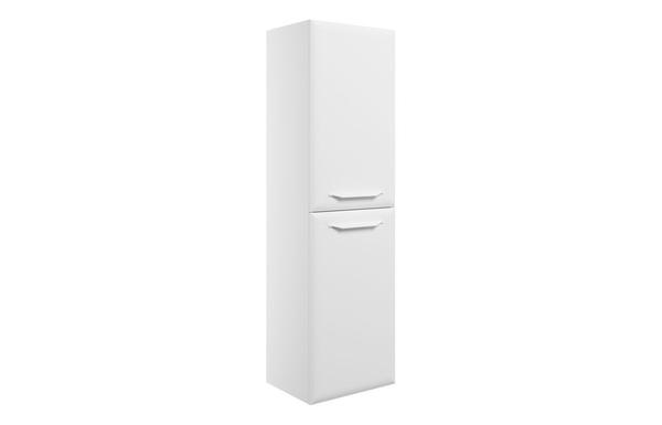 Stafford 400mm Wall Hung 2 Door Midi Boy Unit - Matt White