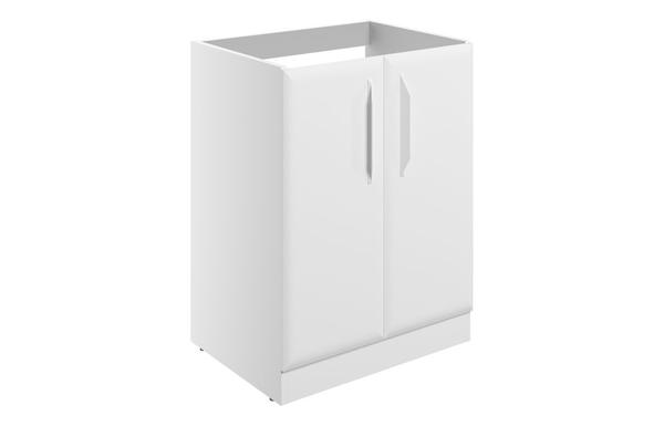 Stafford 600mm Floor Standing 2 Door Basin Unit (No Top) - Matt White