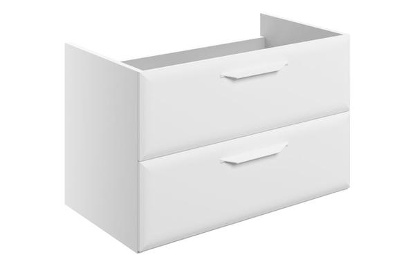 Stafford 795mm Wall Hung 2 Drawer Basin Unit (No Top) - Matt White