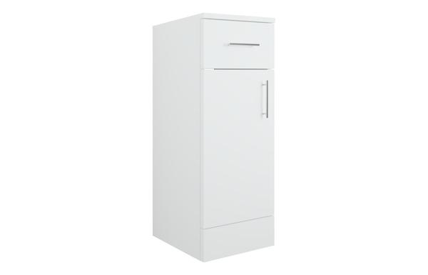 Tarassa 300mm 1 Drawer  1 Door Base Unit - White Gloss