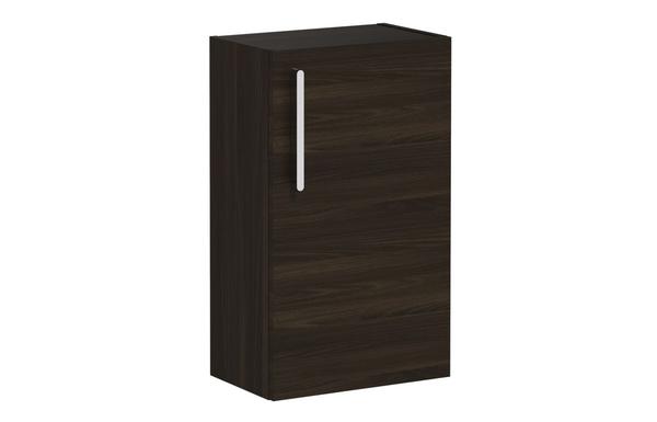 VitrA Root Flat 40cm 1 Door Slim Lower/Base Unit (RH Hinge) - Walnut