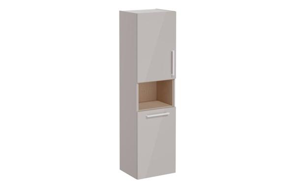 VitrA Root Flat 40cm 2 Door Semi-Tall Unit w/Laundry Basket (LH Hinge) - Bright Sahara Beige