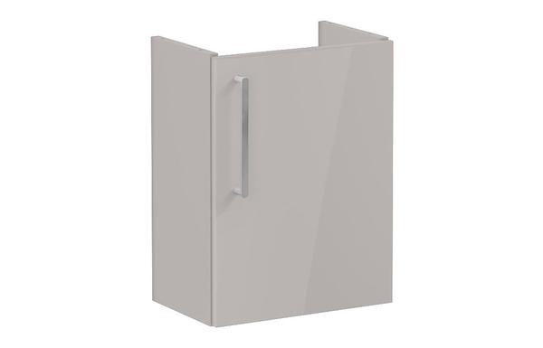 VitrA Root Flat 40cm 1 Door Wall Hung Slim Washbasin Unit (RH Hinge) - Bright Sahara Beige