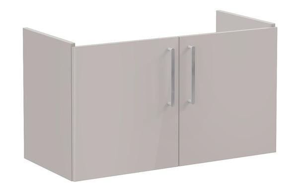 VitrA Root Flat 100cm 2 Door Washbasin Unit - Bright Sahara Beige