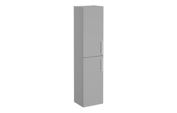 VitrA Root Flat 40cm 2 Door Tall Unit (LH Hinge) - Matt Rock Grey