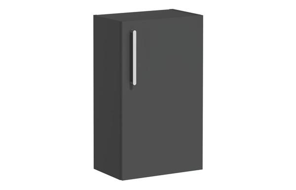 VitrA Root Flat 40cm 1 Door Slim Lower/Base Unit (RH Hinge) - Matt Storm Grey