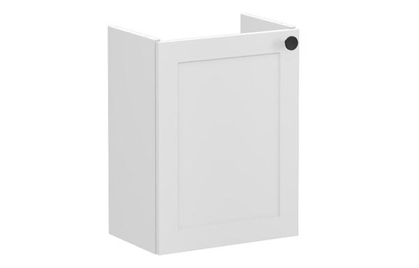VitrA Root Classic 40cm 1 Door Wall Hung Slim Washbasin Unit (LH Hinge) - Matt Light Grey