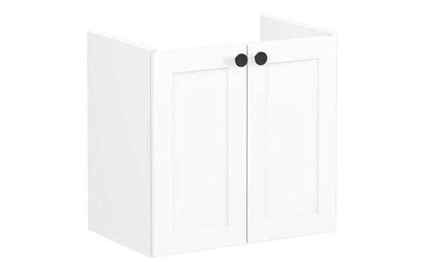 VitrA Root Classic 60cm 2 Door Wall Hung Slim Washbasin Unit - Matt White