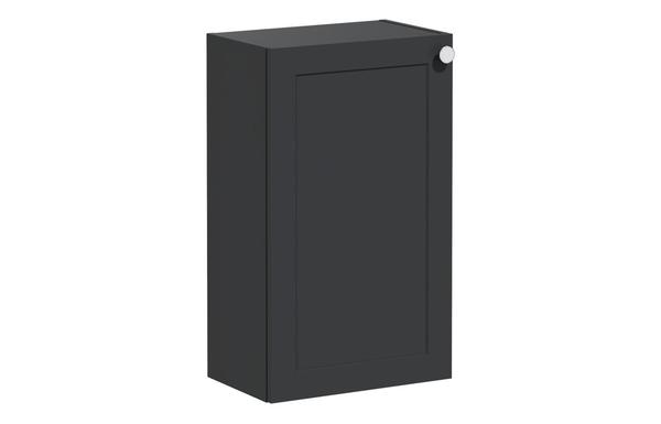 VitrA Root Classic 40cm 1 Door Slim Lower/Base Unit (LH Hinge) - Matt Graphite