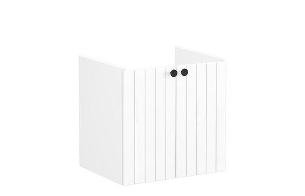 VitrA Root Groove 60cm 2 Door Wall Hung Washbasin Unit - Matt White