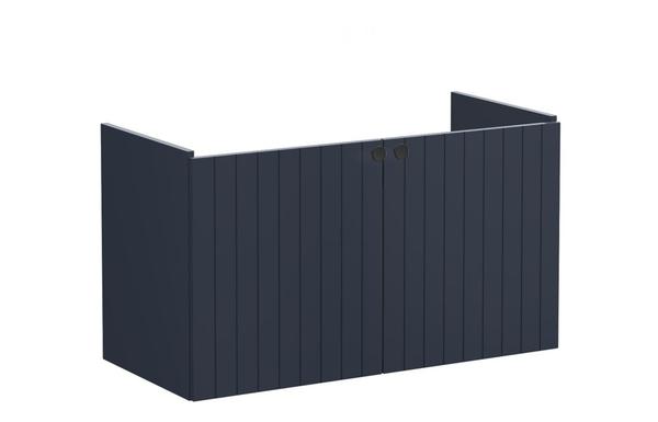VitrA Root Groove 100cm 2 Door Washbasin Unit - Matt Dark Blue