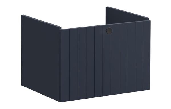 VitrA Root Groove 60cm 1 Drawer Washbasin Unit - Matt Dark Blue