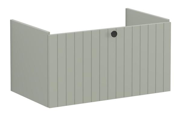 VitrA Root Groove 80cm 1 Drawer Washbasin Unit - Matt Retro Green