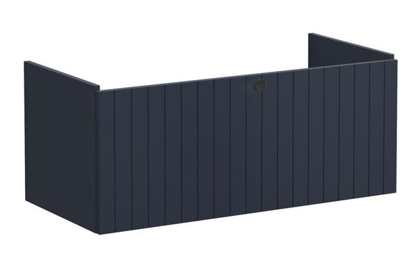 VitrA Root Groove 100cm 1 Drawer Washbasin Unit - Matt Dark Blue