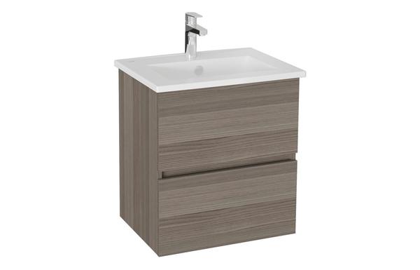 VitrA S20 Square 60cm 2 Drawer Wall Hung Basin Unit - Cordoba
