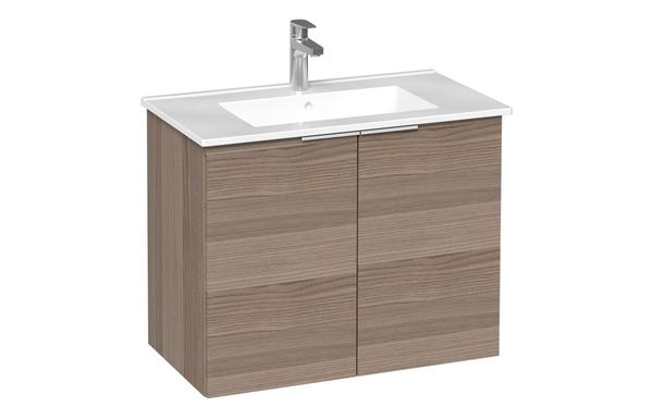 VitrA S20 Square 80cm 2 Door Wall Hung Basin Unit - Cordoba
