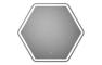 Trini 785x693mm Hexagonal LED Mirror