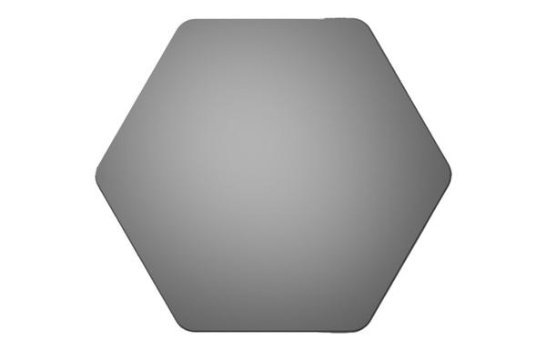 Ninette 500x441mm Hexagonal Mirror