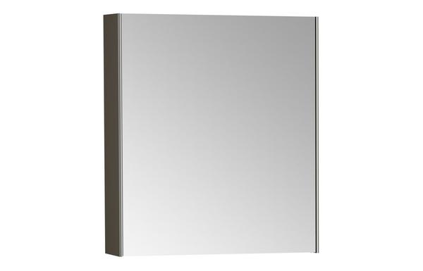 VitrA 620x695mm Mirrored Cabinet (LH Hinge) - Brushed Chrome