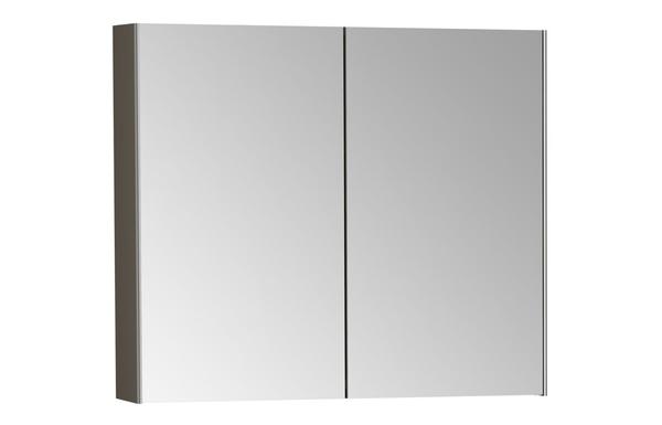 VitrA 820x695mm Mirrored Cabinet - Brushed Chrome