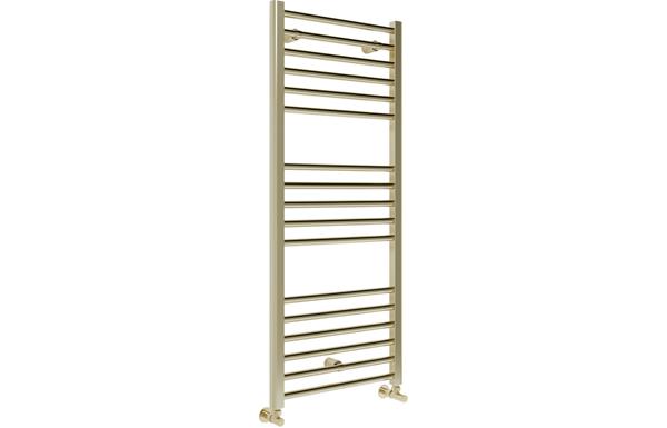 Quadranta Straight 30mm Ladder Radiator (500x1200x30mm) - Brushed Brass