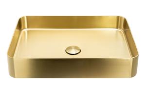 Abode Iox 500x350mm Tablet Steel Basin - PVD Brass