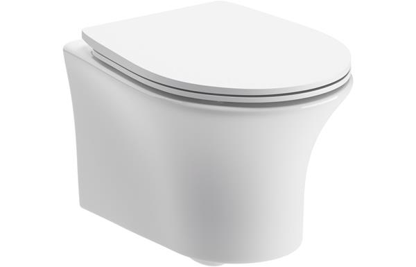 Grenoble Rimless Wall Hung WC & Soft Close Seat