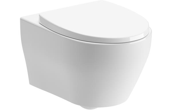 Rennes Rimless Wall Hung WC & Soft Close Seat