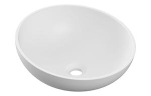 Summit 380x380mm 0TH Resin Washbowl - White