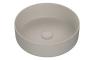 Luxley 355mm Ceramic Round Washbowl & Waste - Matt Latte