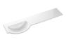 1544mm Standard Round One-Piece Basin & Overflow Ring - Left Hand