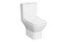 VitrA Integra Square Rimless Open Back Close Coupled Pan Only - White