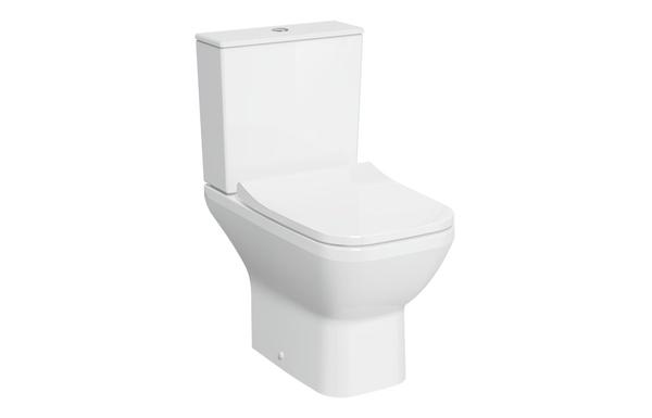 VitrA Integra Square Rimless Open Back Close Coupled Pan Only - White