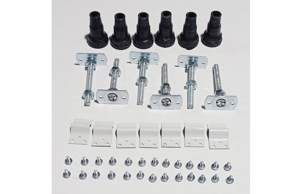 //2Go 45mm Low Profile Square & Rectangular Riser Set - White