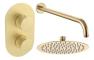 Aura Round Shower Valve & Kit Pack 1 - Brushed Brass