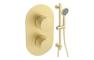 Aura Round Shower Valve & Kit Pack 2 - Brushed Brass