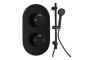 Aura Round Shower Valve & Kit Pack 2 - Matt Black