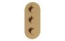 Aura Thermostatic Two Outlet Triple Shower Valve - Brushed Bronze
