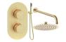 Aura Round Shower Valve & Kit Pack 4 - Brushed Brass