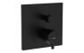 VitrA Root Square Integrated Thermostatic 2-Way Shower Mixer Valve - Matt Black