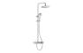 VitrA Aquaheat Charm 240 Shower Set w/2-Function Overhead & Shelf - Chrome