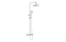 VitrA Aquaheat Bliss 240 Thermostatic Shower Column w/2-Function Overhead - Chrome
