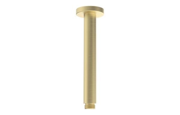 Aura 180mm Round Ceiling Arm - Brushed Brass