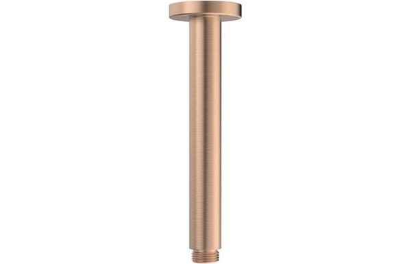 Aura 180mm Round Ceiling Arm - Brushed Bronze