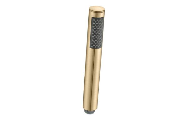 Aura Round Handset - Brushed Brass