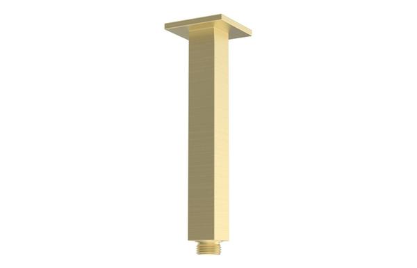 Galaxy 180mm Square Ceiling Arm - Brushed Brass