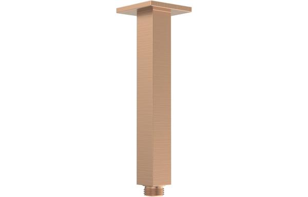 Galaxy 180mm Square Ceiling Arm - Brushed Bronze