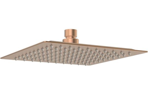 Galaxy 200mm Square Ultraslim Showerhead - Brushed Bronze