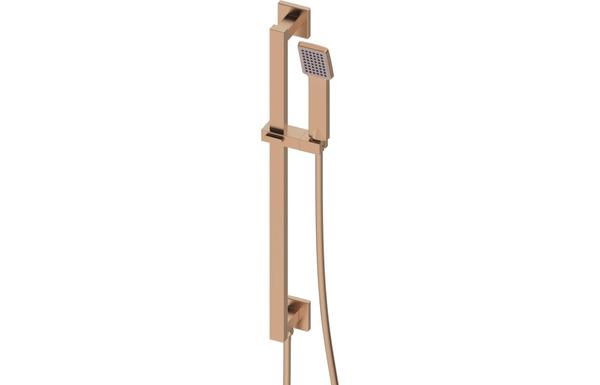 Galaxy Square Riser Rail Kit w/Elbow & Handset - Brushed Bronze