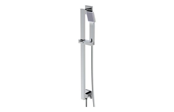 Galaxy Square Riser Rail Kit w/Elbow & Handset - Chrome